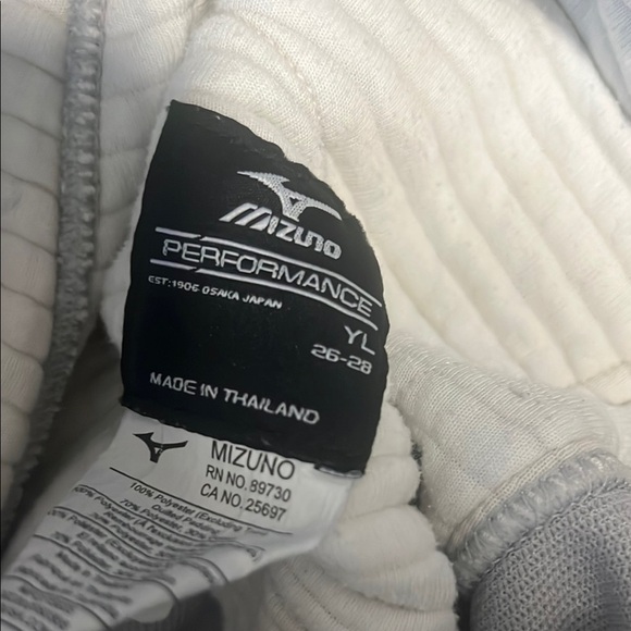 Mizuno Gray and White youth baseball pants - Picture 5 of 7